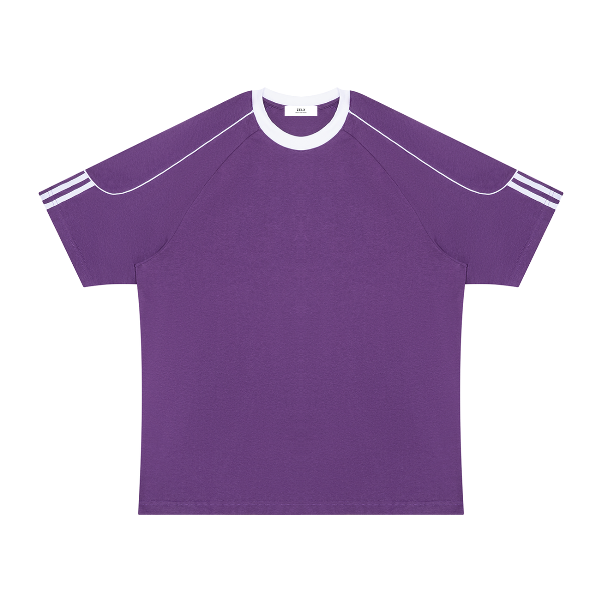 Purple with White