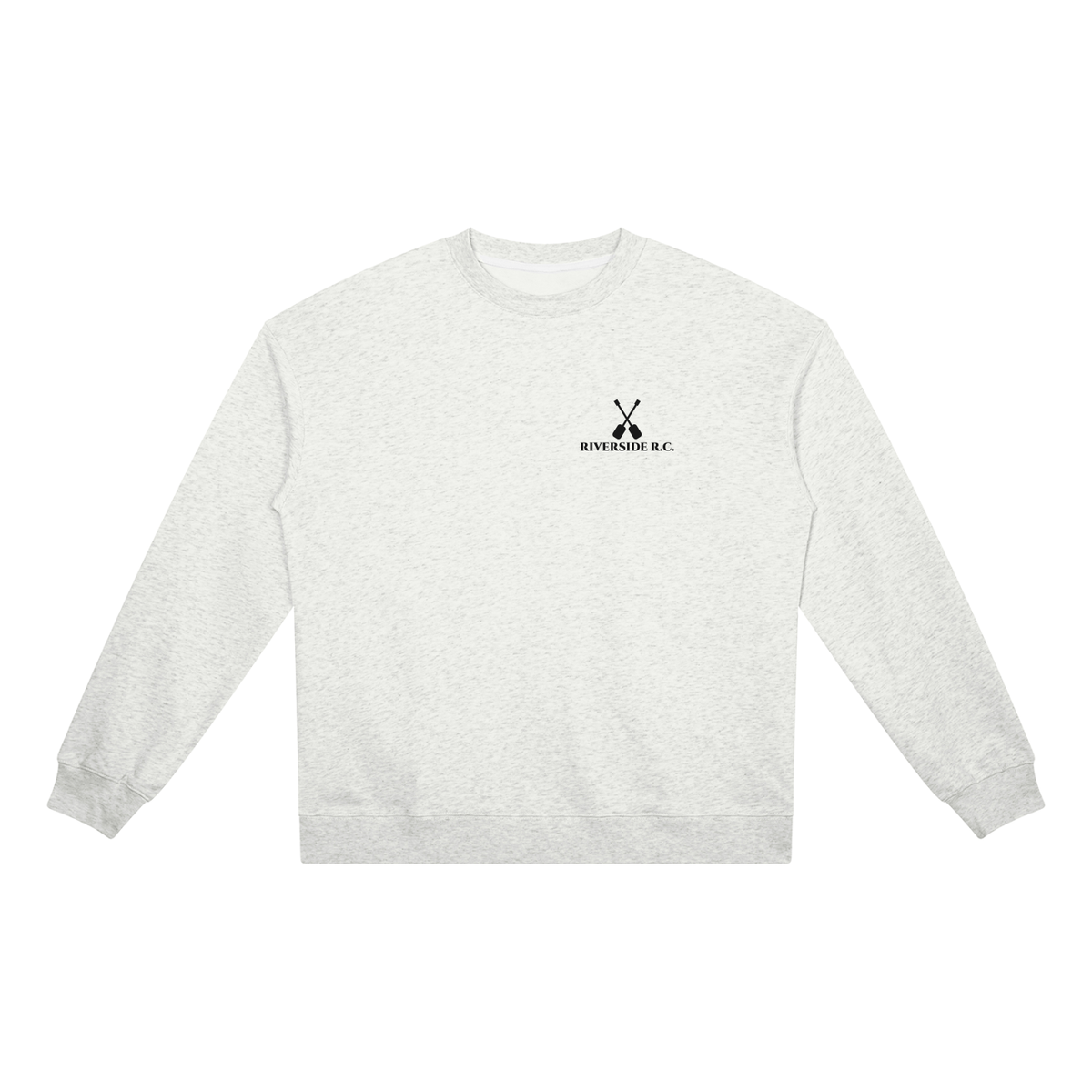 Riverside Rowing Sweatshirt – Oat Gray – front