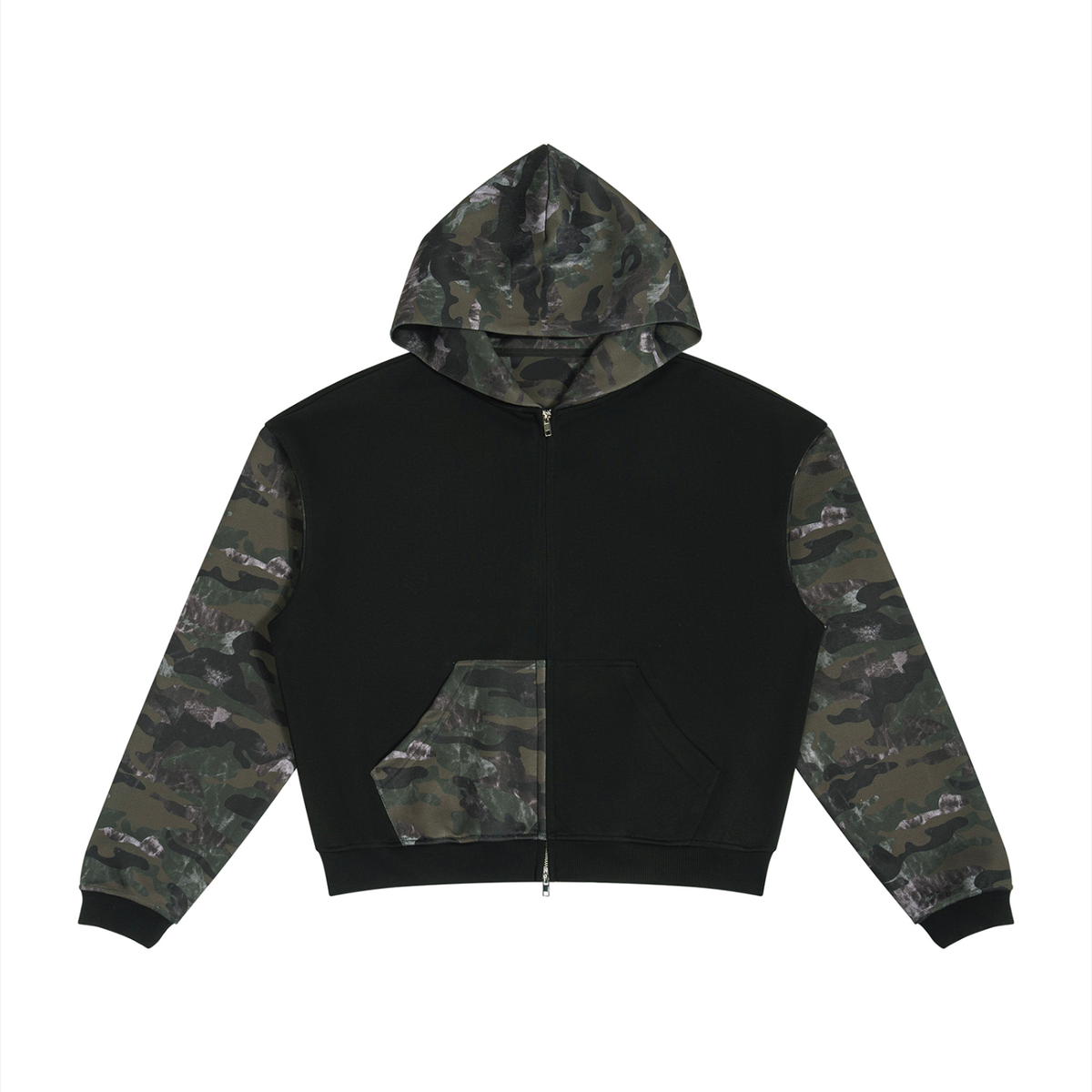 Black with Green Camo