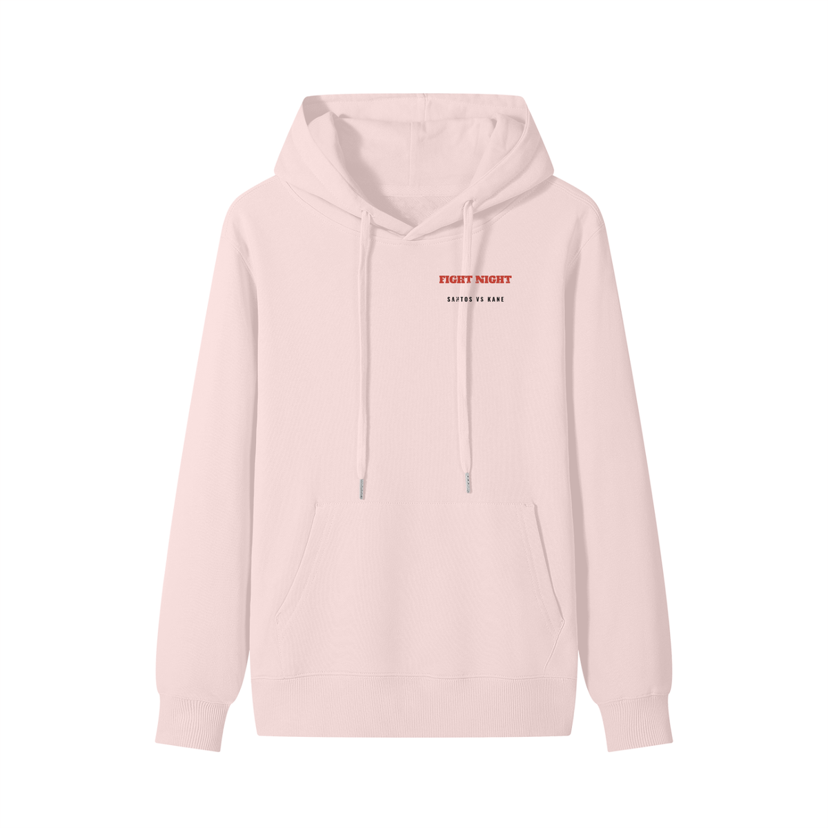 Fight Night Hoodie – Light Pink – front