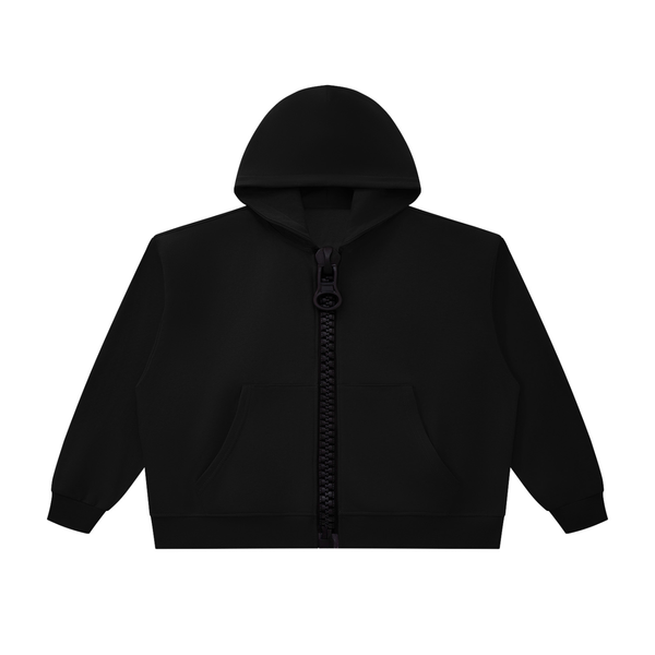 Oversized Chunky-Zip Boxy Hoodie