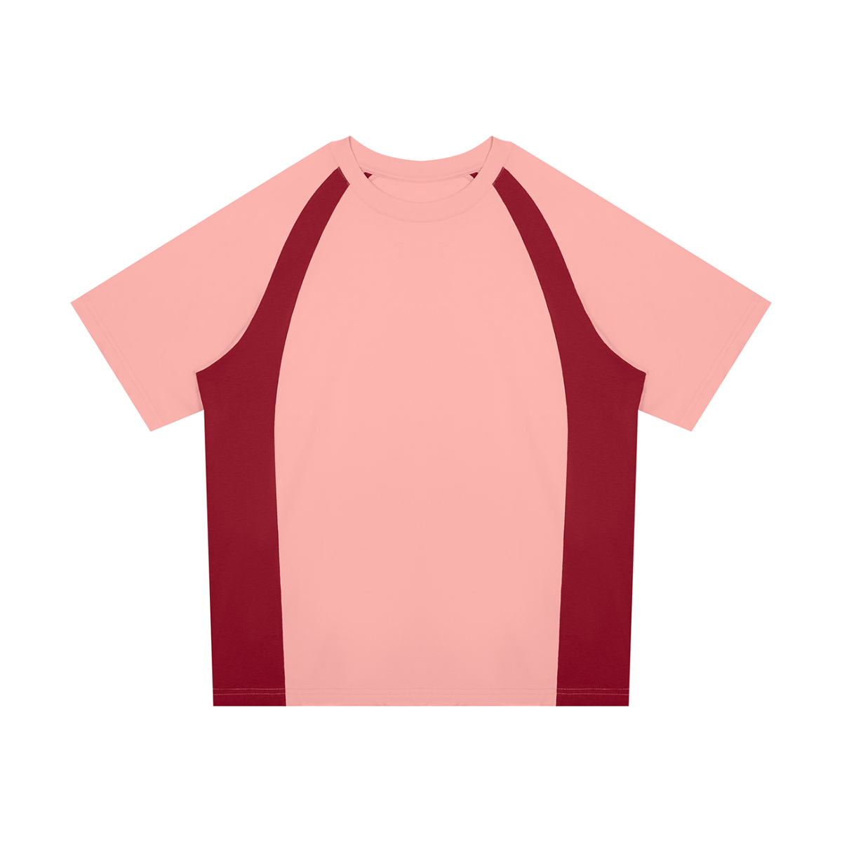 Pink with Wine Red