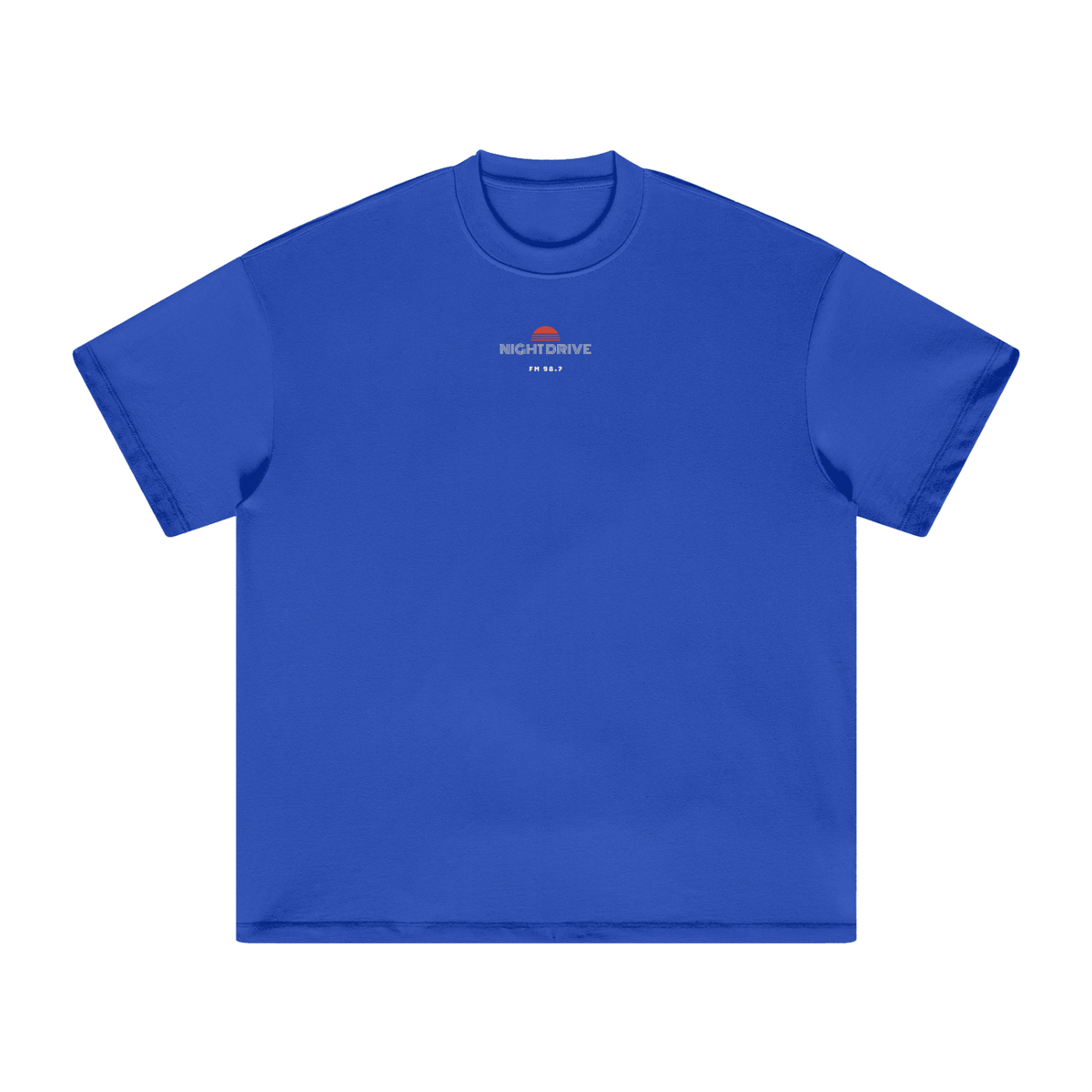 Night Drive Heavyweight Tee – Colorful Blue – front