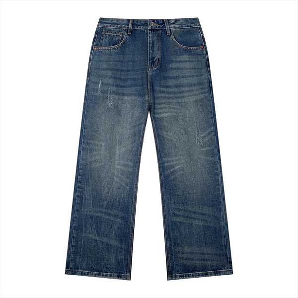Vintage Wash Denim Jeans