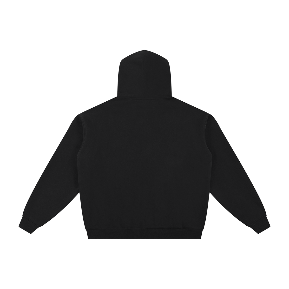 Greetings From Aspen Fleece Zip-Through Hoodie – Black – back