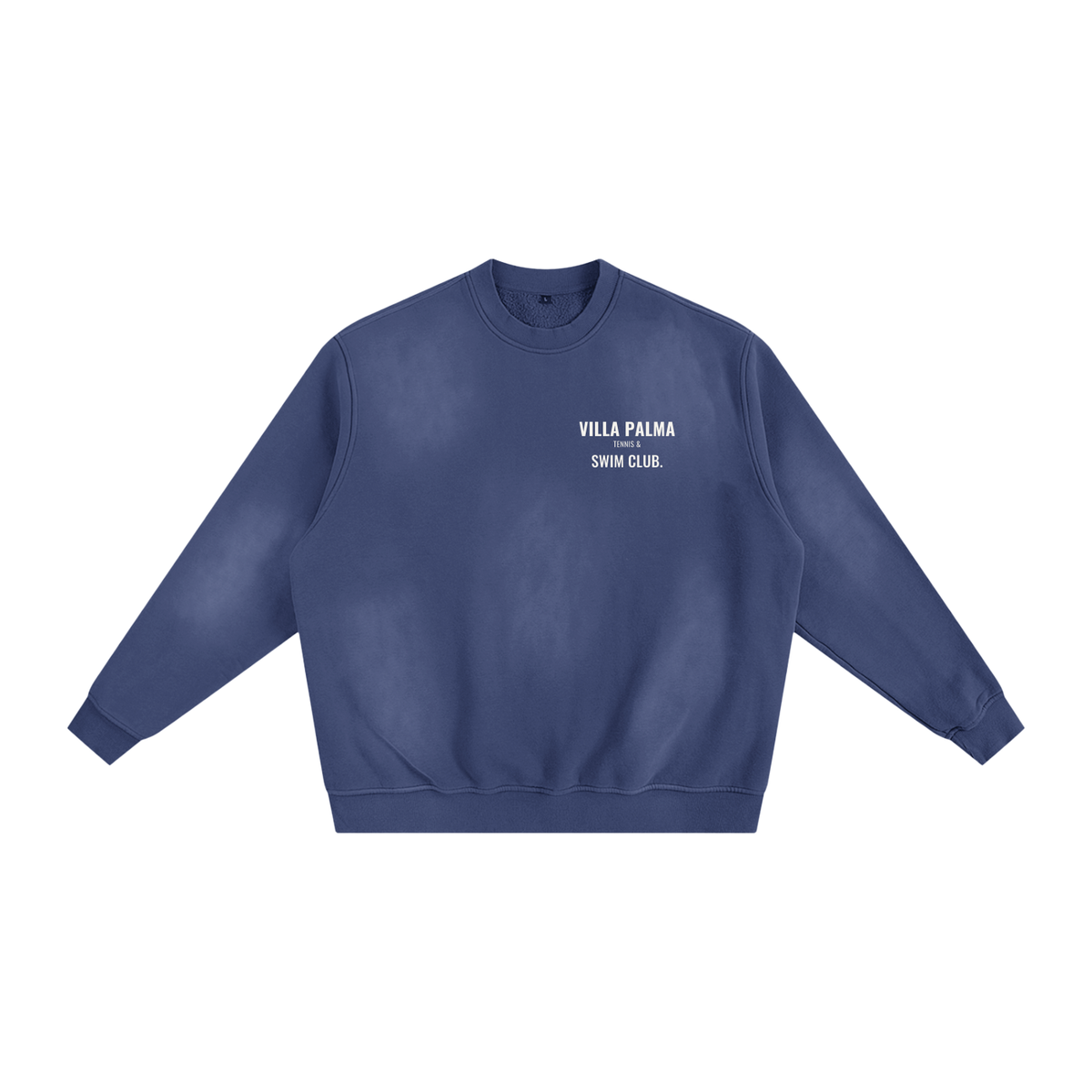 Villa Palma Fleece Sweatshirt – Royal Blue – front