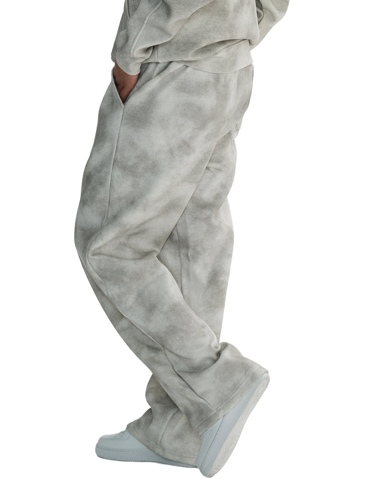 Dirty Washed Wide Leg Sweatpants