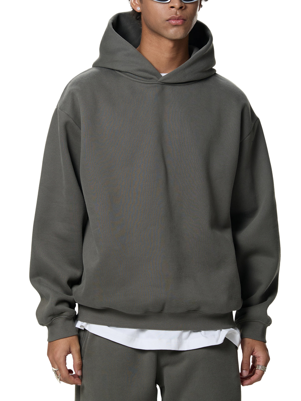 Fleece Boxy Pullover Hoodie