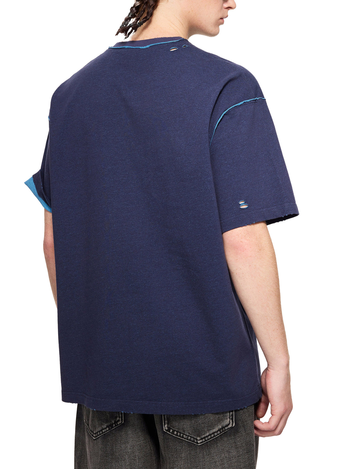 Hand-frayed Reversible T-Shirt
