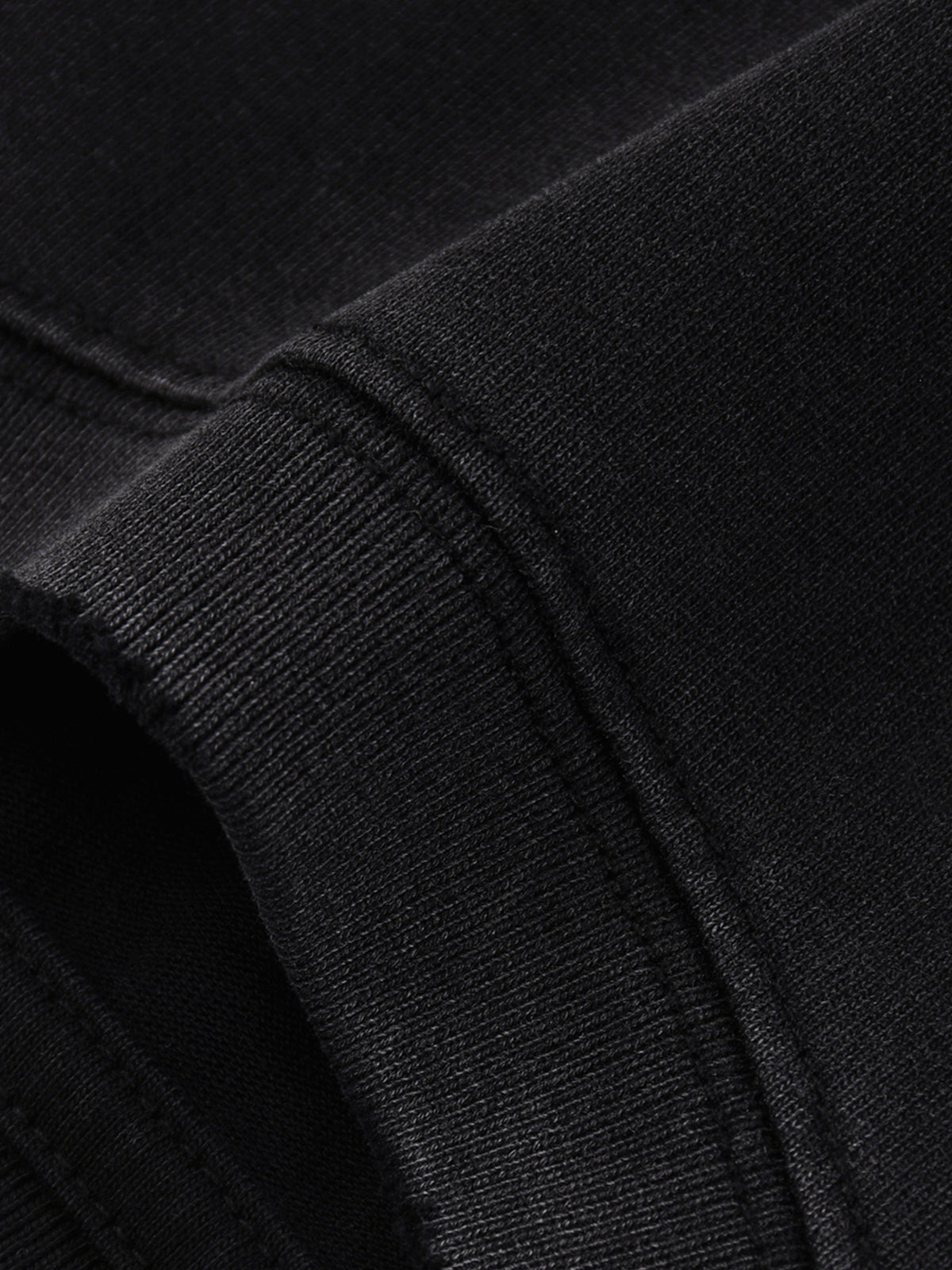 Snow Wash Raw Edge Cotton T-Shirt