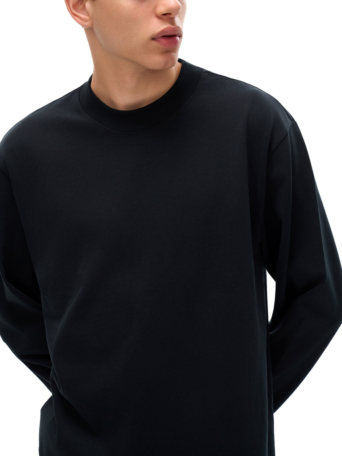 Essential Mock Neck Sweatshirt