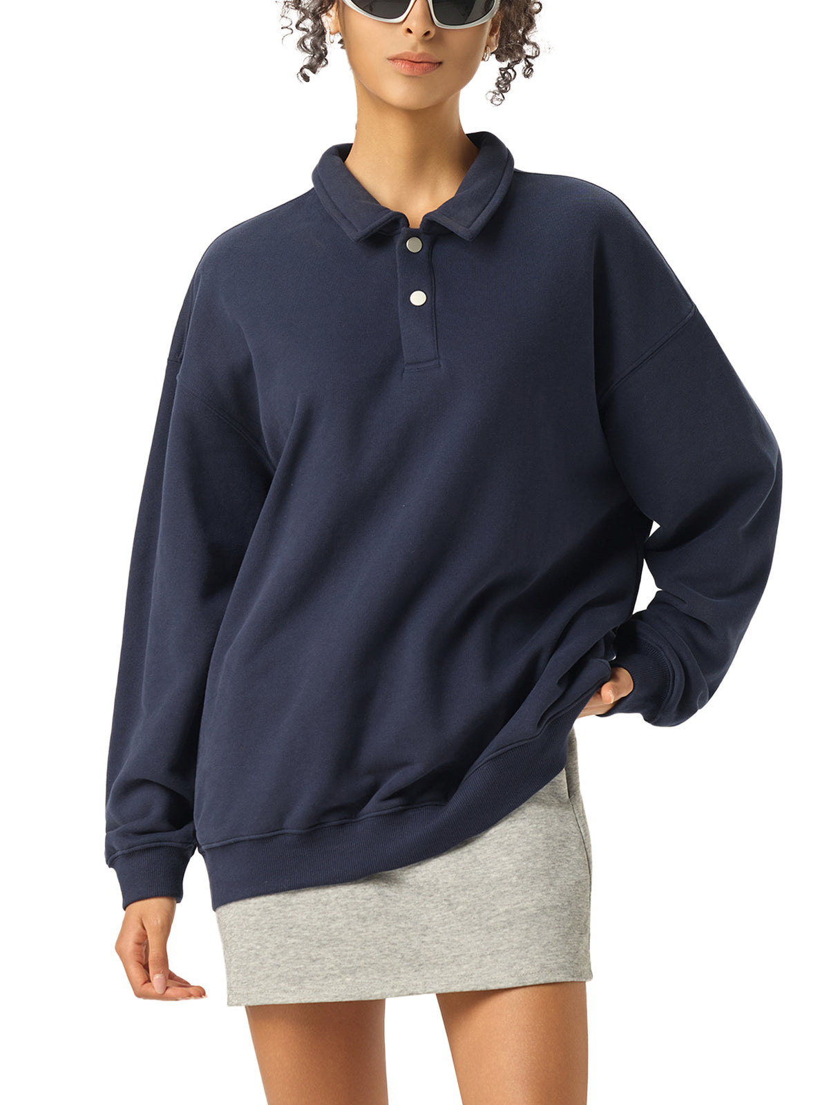 Dark Blue model women