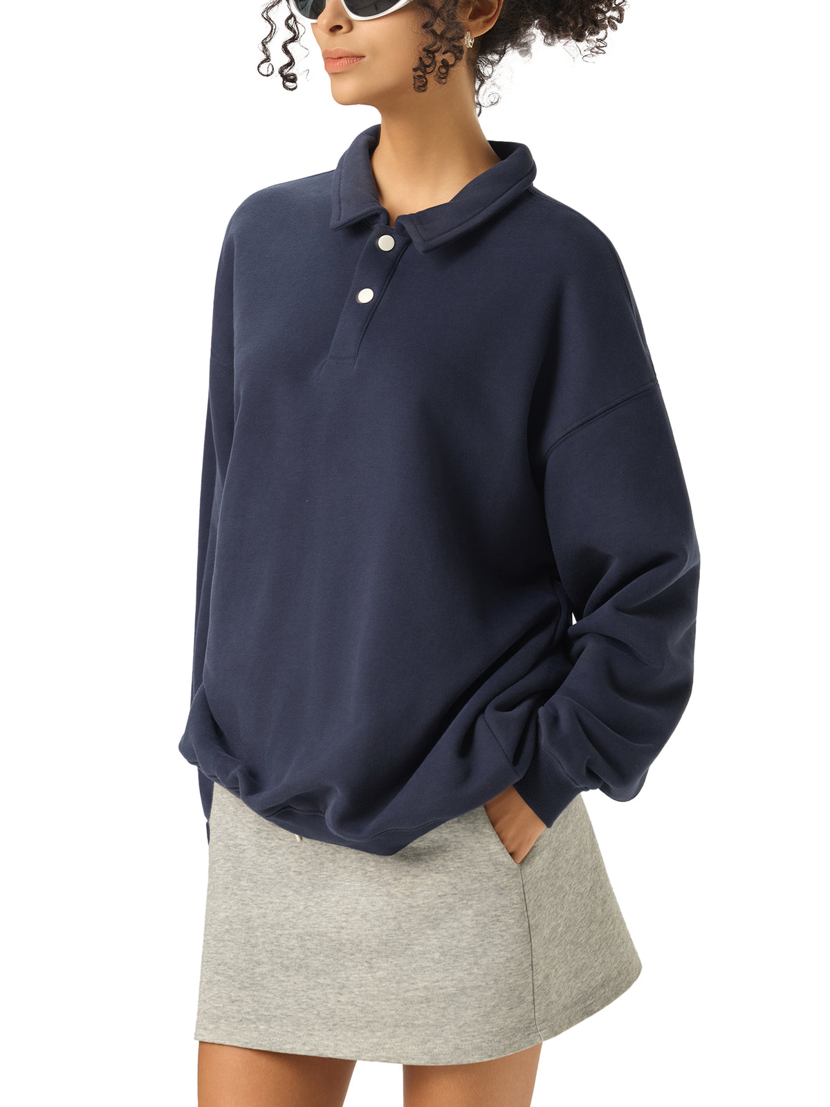 Dark Blue model women