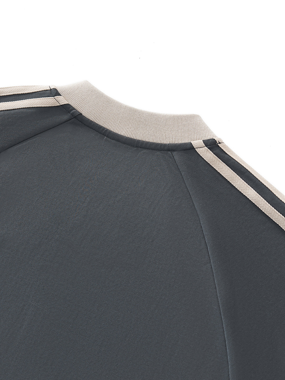 Color-Block V-Neck Long-Sleeve T-Shirt