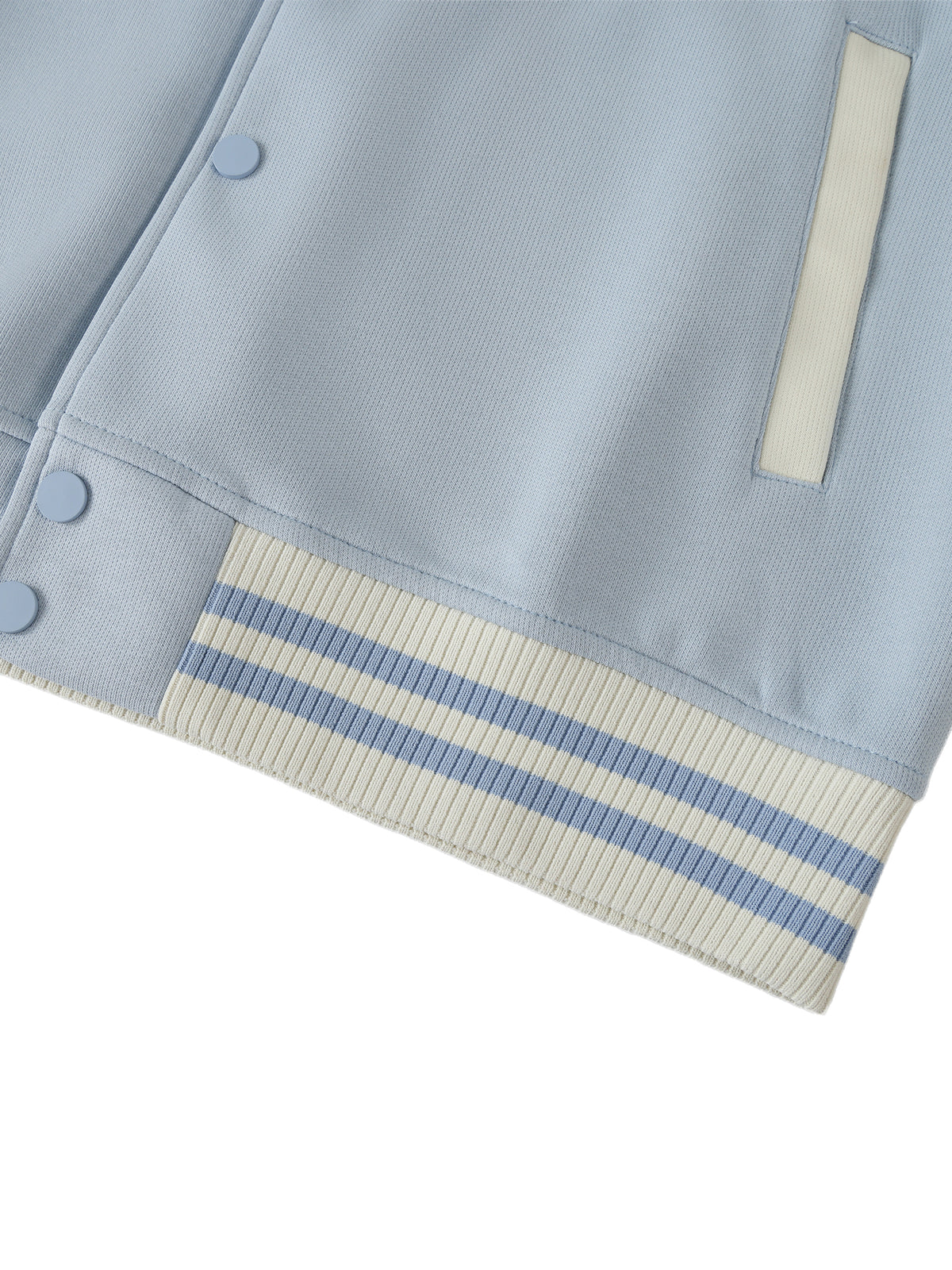 Light Blue with Apricot detail