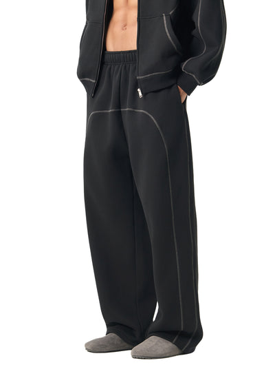 Contrast Stitch Fleece Sweatpants