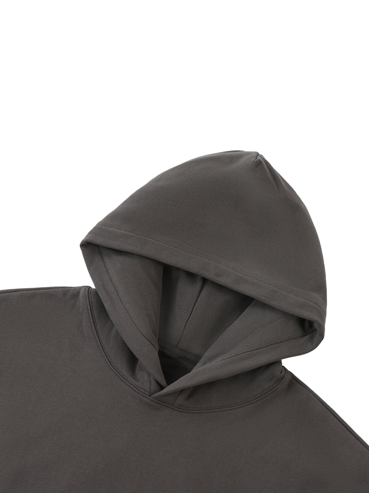 Essential Heavyweight Cotton Hoodie – Coffee & Dark Gray
