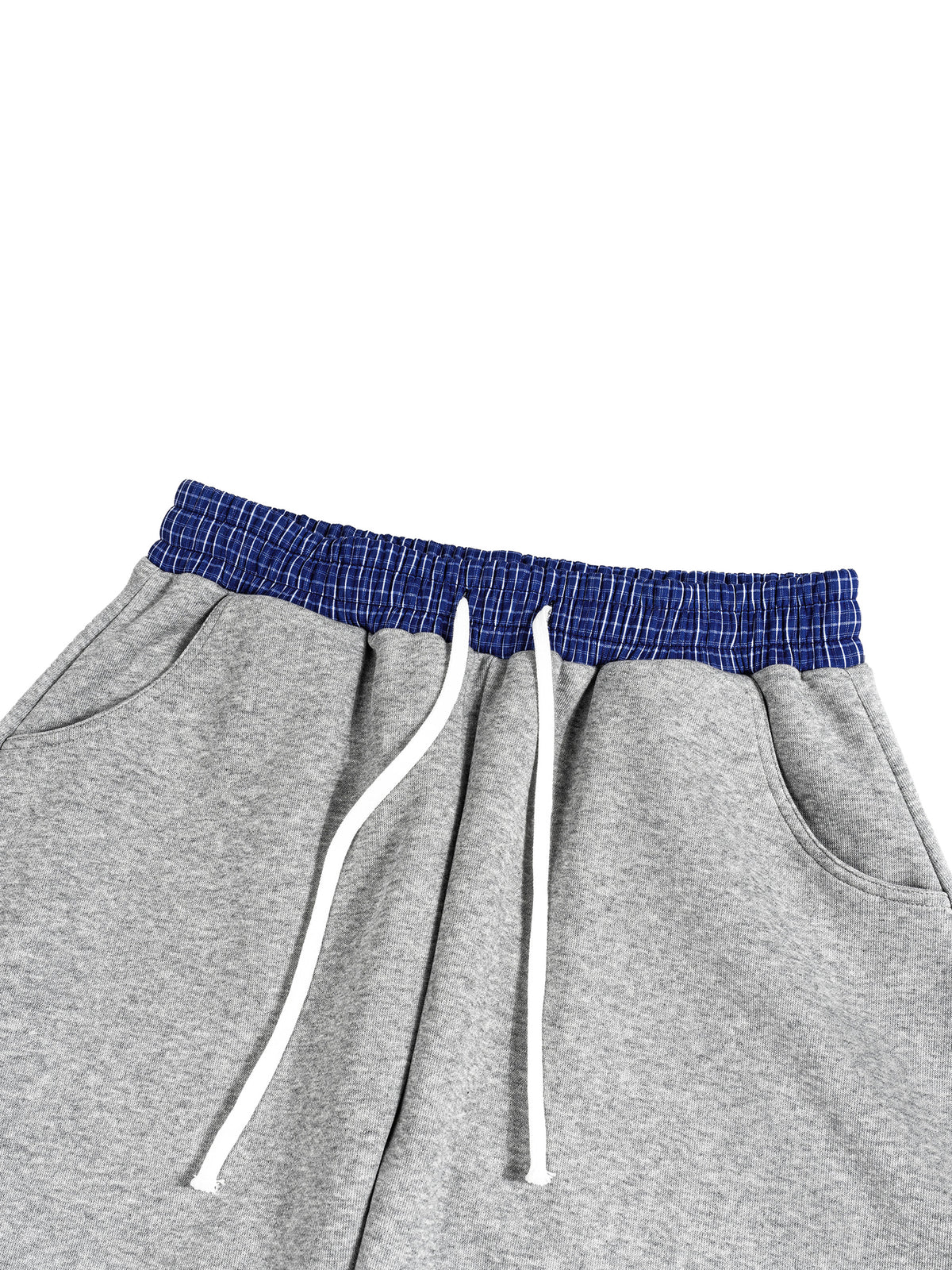 Contrast Plaid Sweatpants