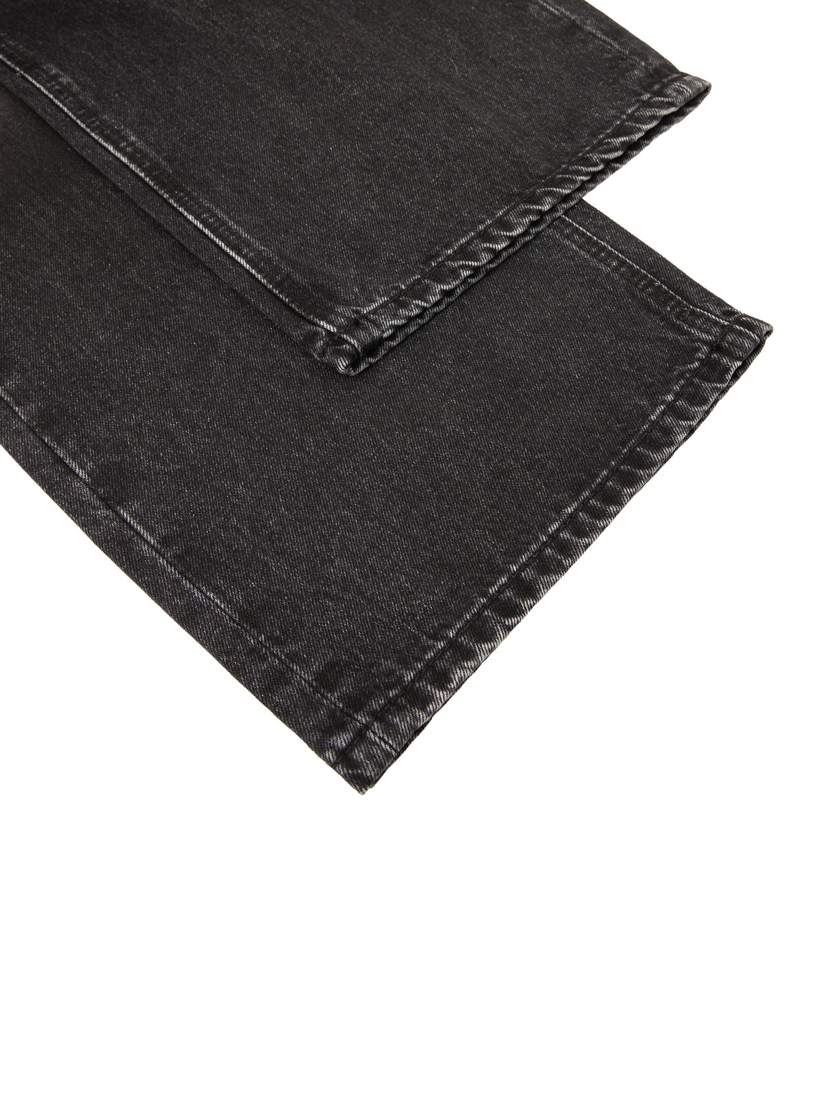 Washed Black Loose Jeans