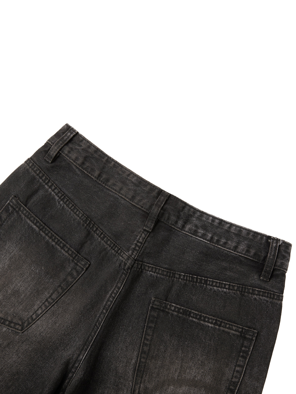 Washed Black Loose Jeans