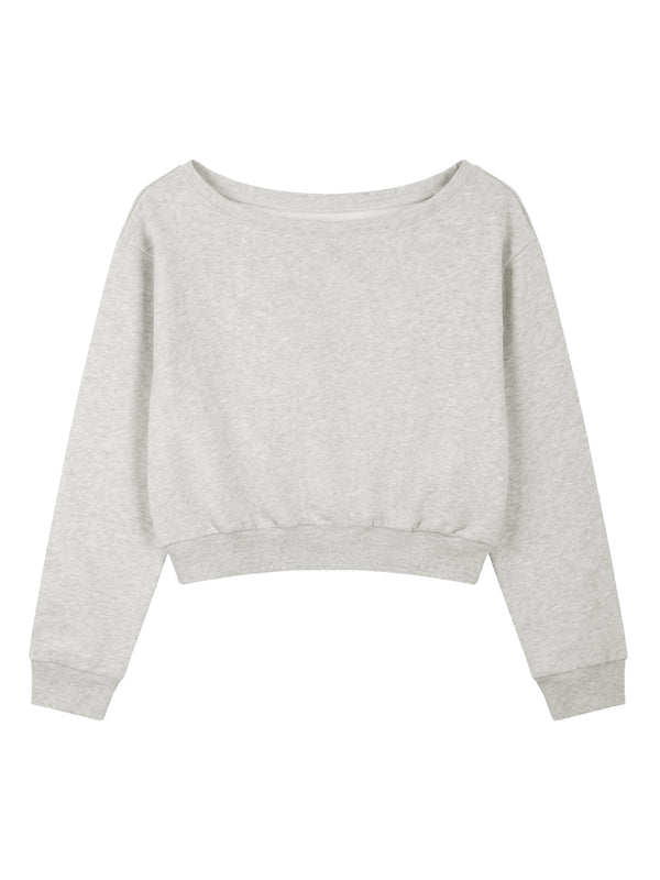 Off-Shoulder Sweatshirt