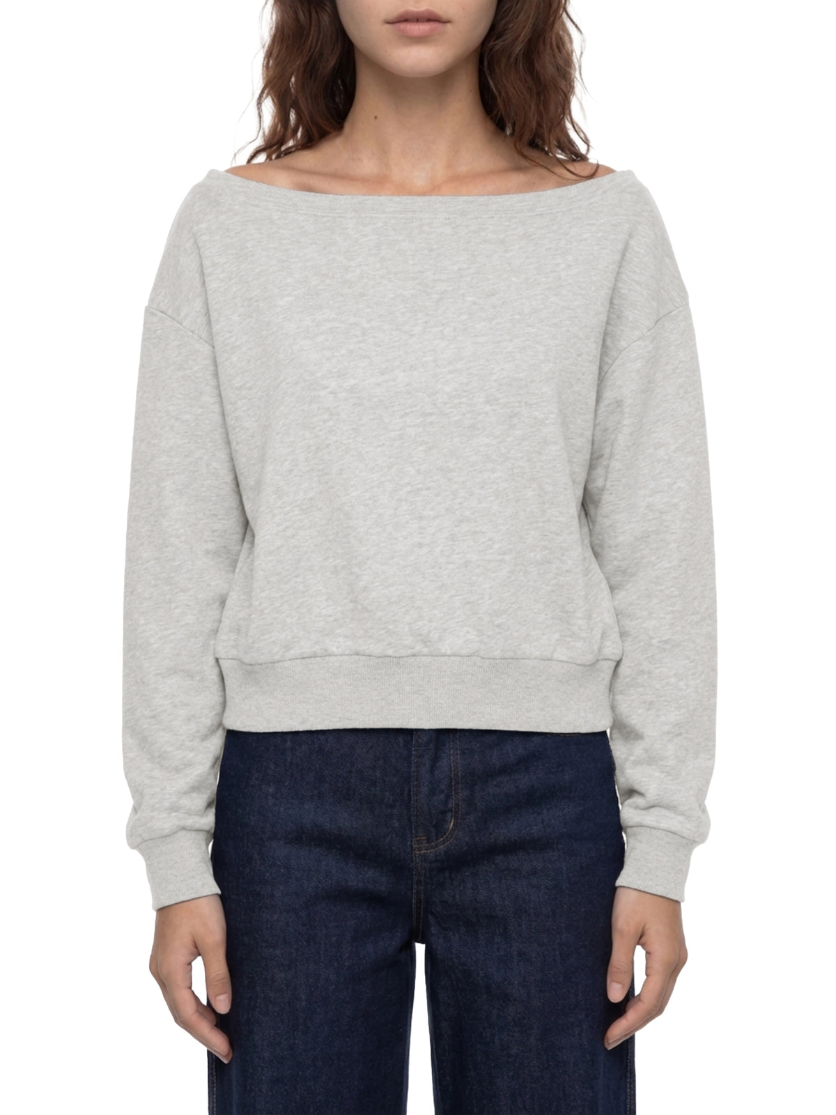 Off-Shoulder Sweatshirt