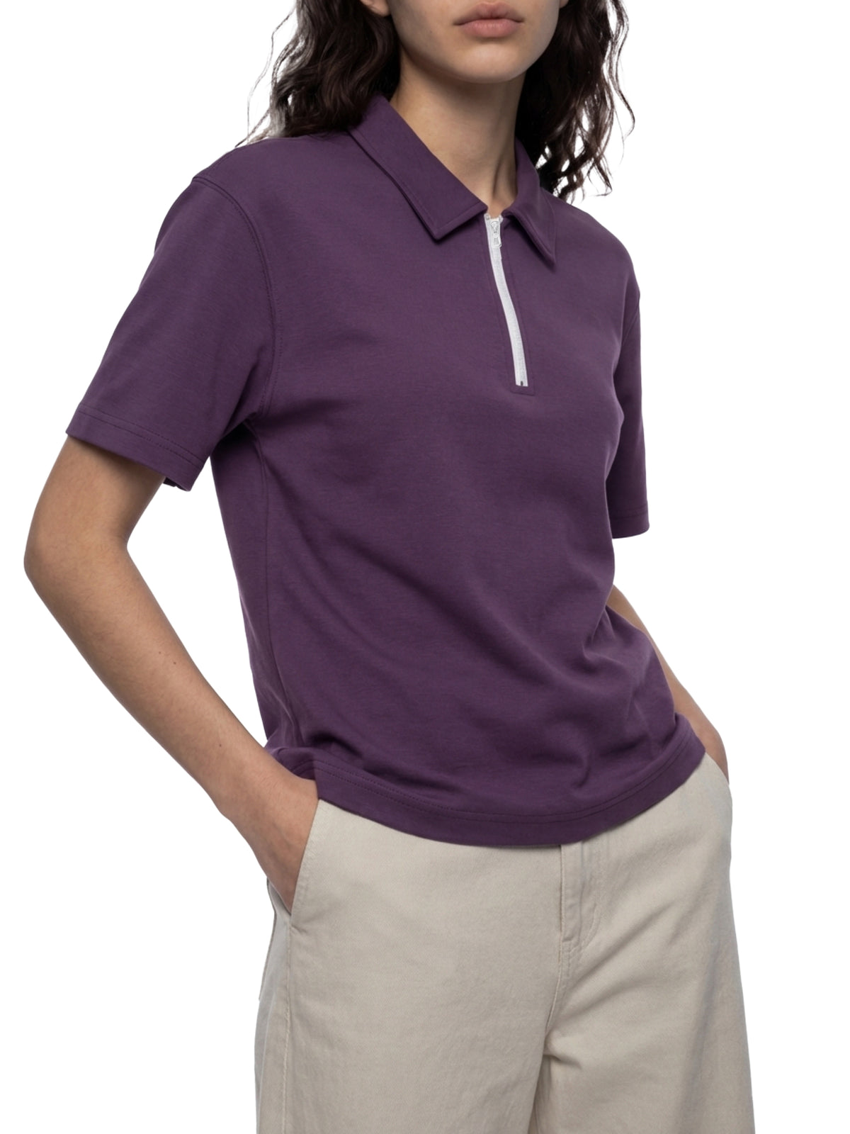 Purple model women