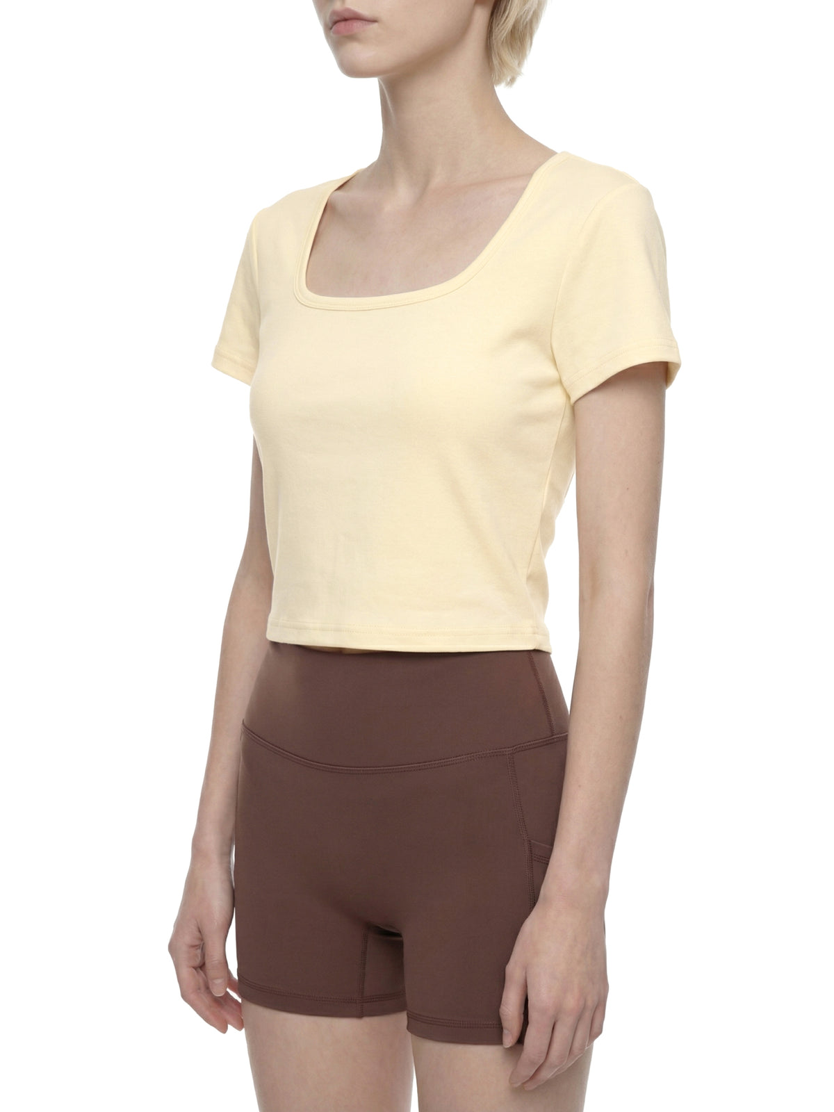 Square Neck Crop T-Shirt
