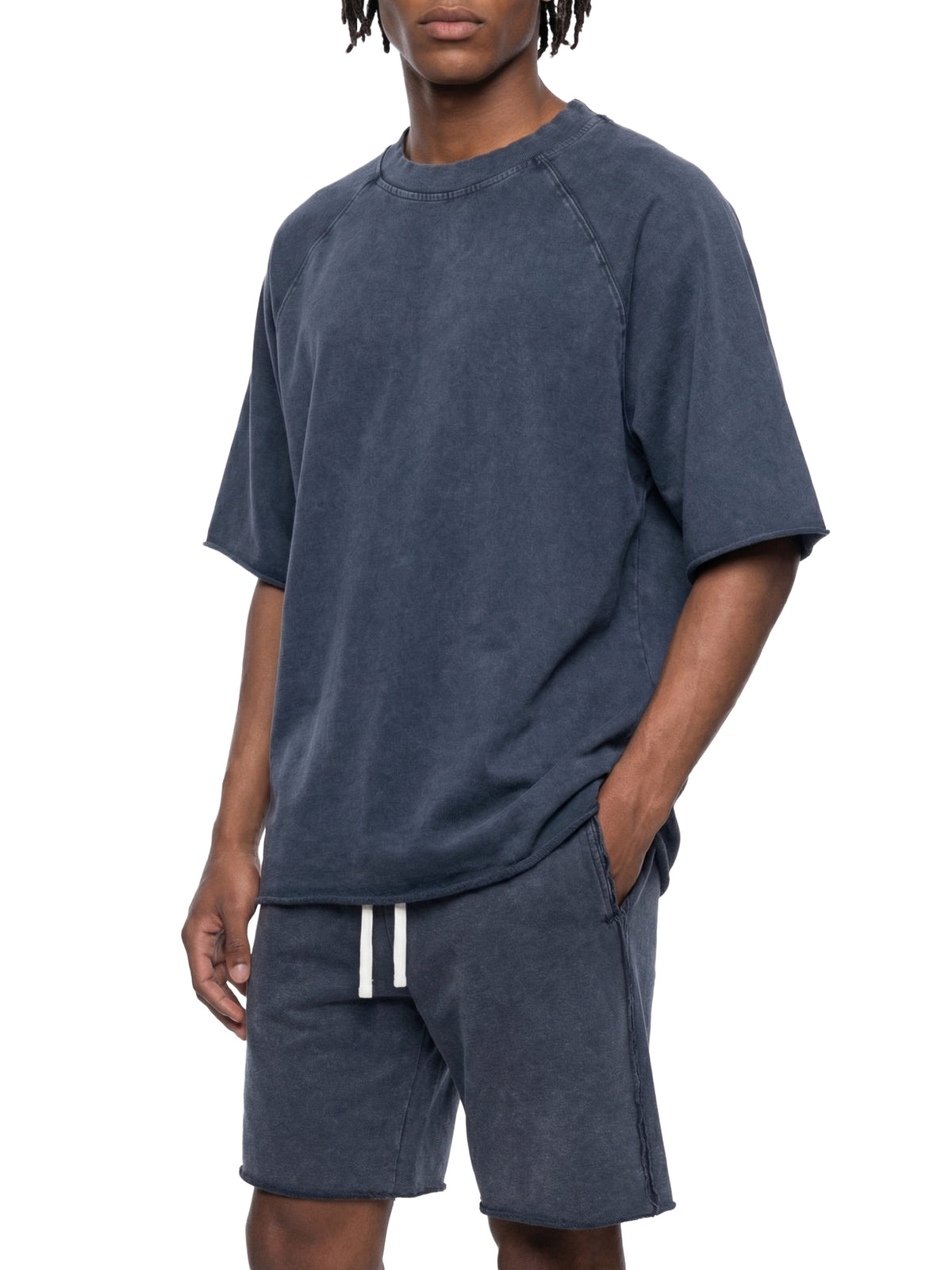Mineral Wash Raw Edge T-Shirt