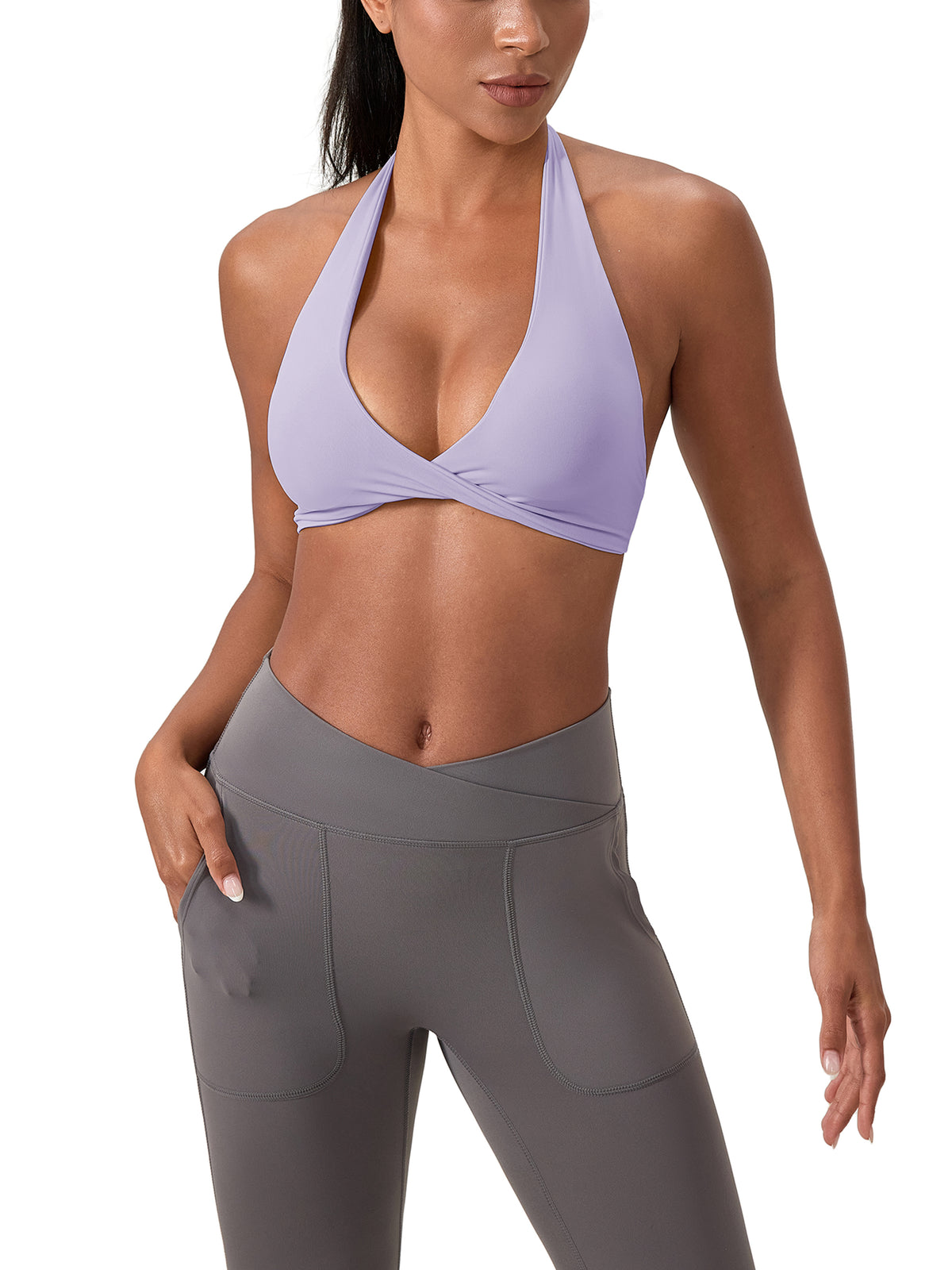 Purple model women