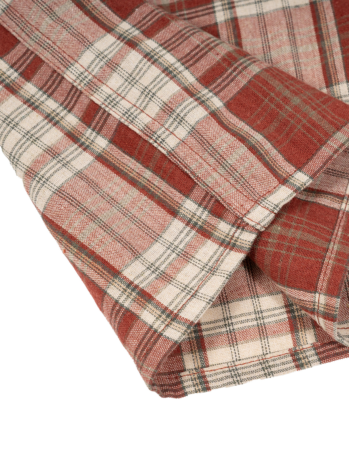 Red with Apricot detail