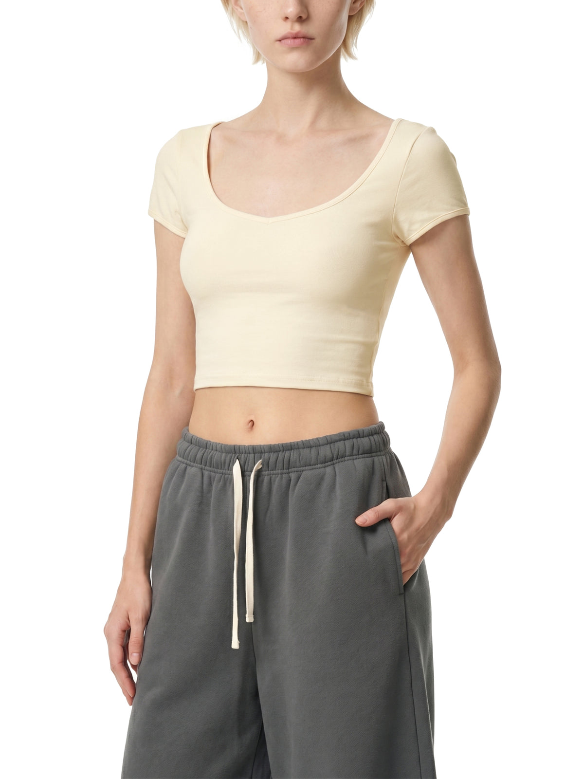 Light Apricot model women