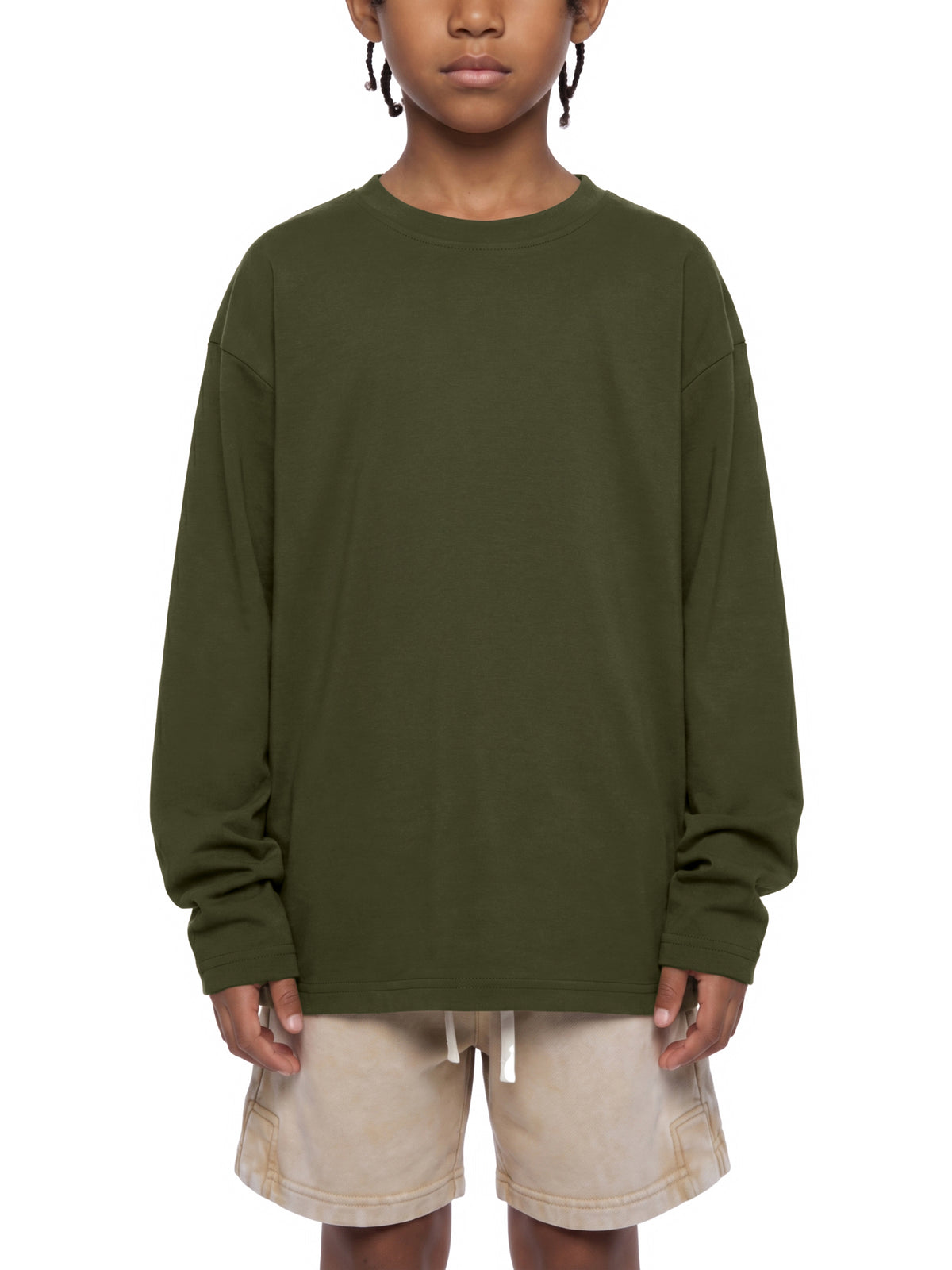 Kids Drop Shoulder Long Sleeve T-Shirt