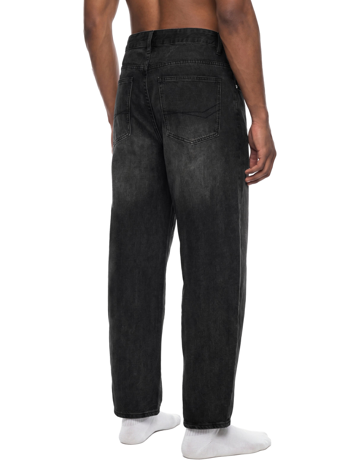 Sunfade Black Barrel Leg Jeans