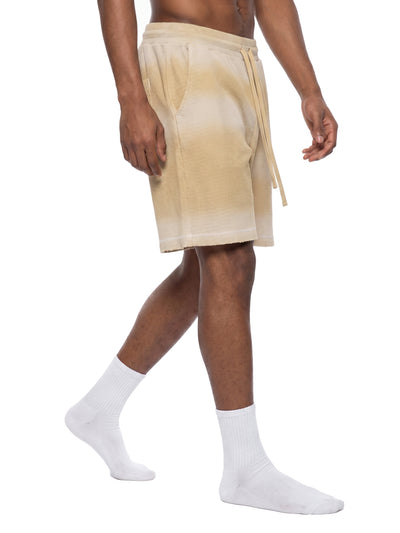 Sunfade Waffle Raw Hem Shorts