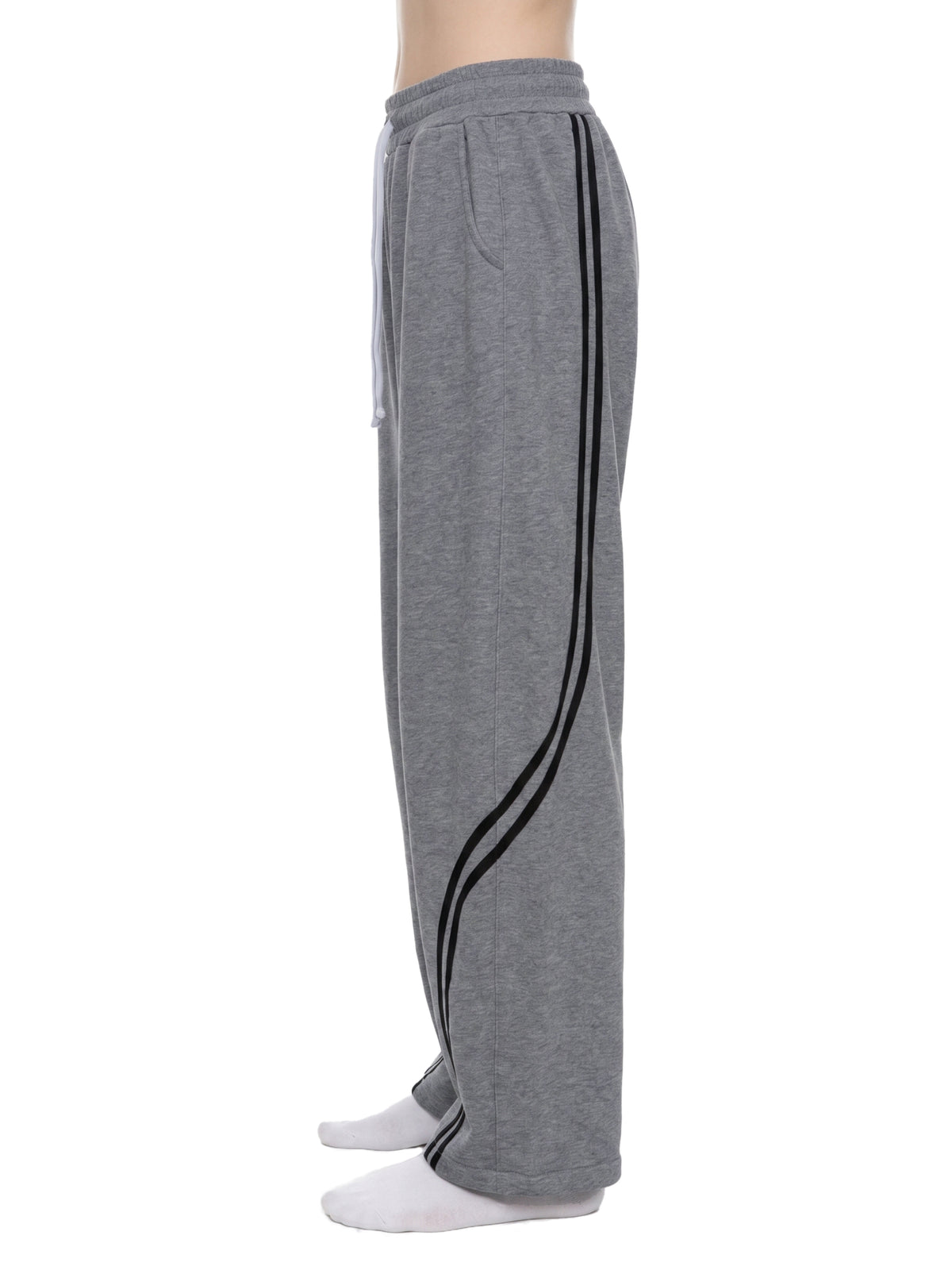 Wide Leg Piping Sweatpants