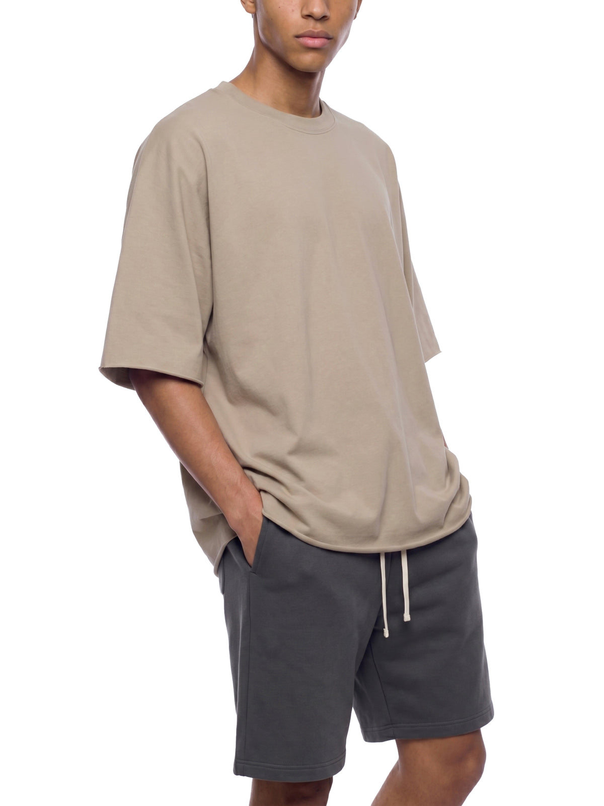Heavyweight Boxy Raw Edge T-Shirt