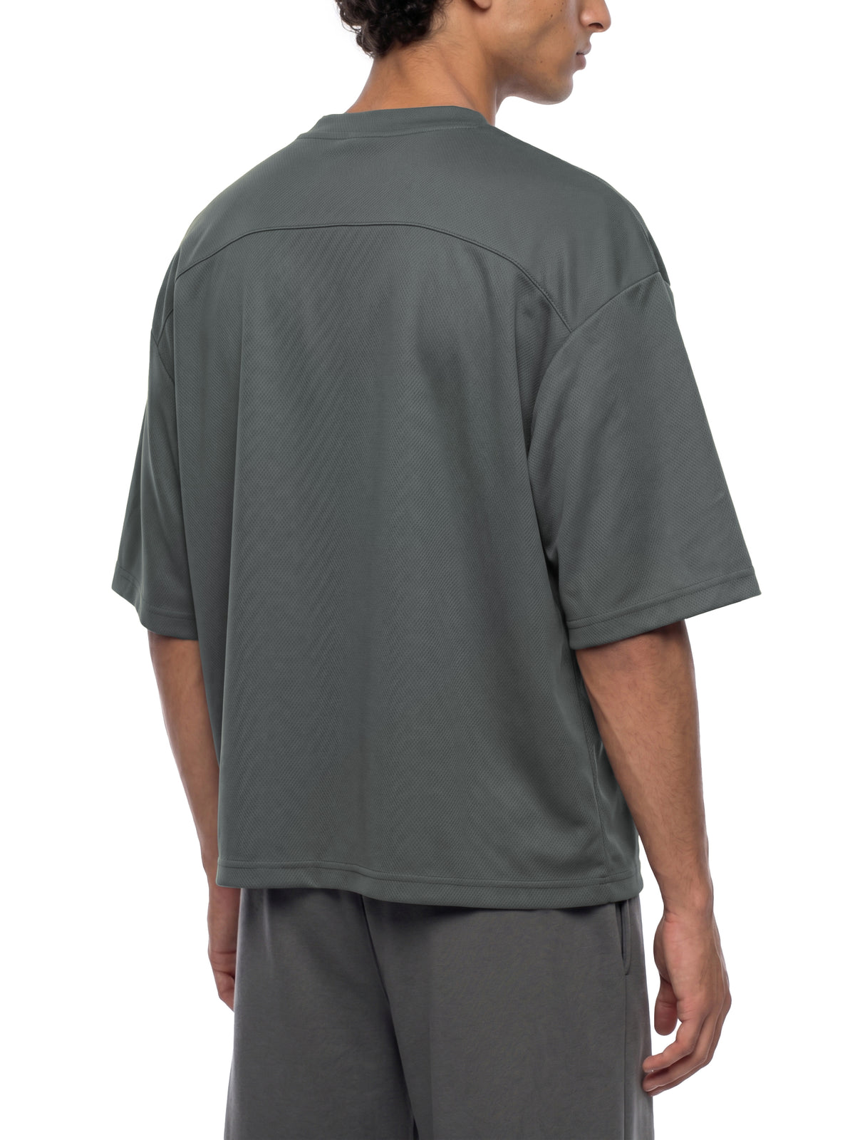 Boxy Mesh Crewneck T-Shirt