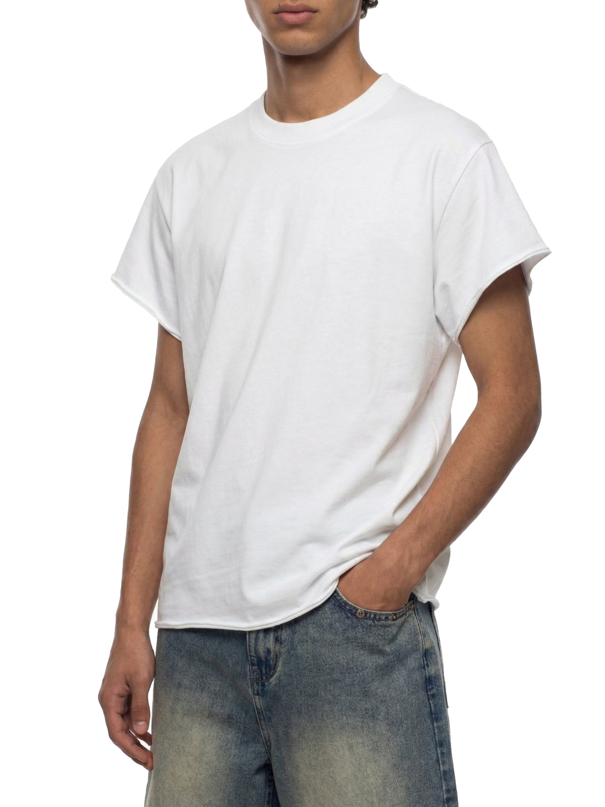 Boxy Raw Edge T-Shirt