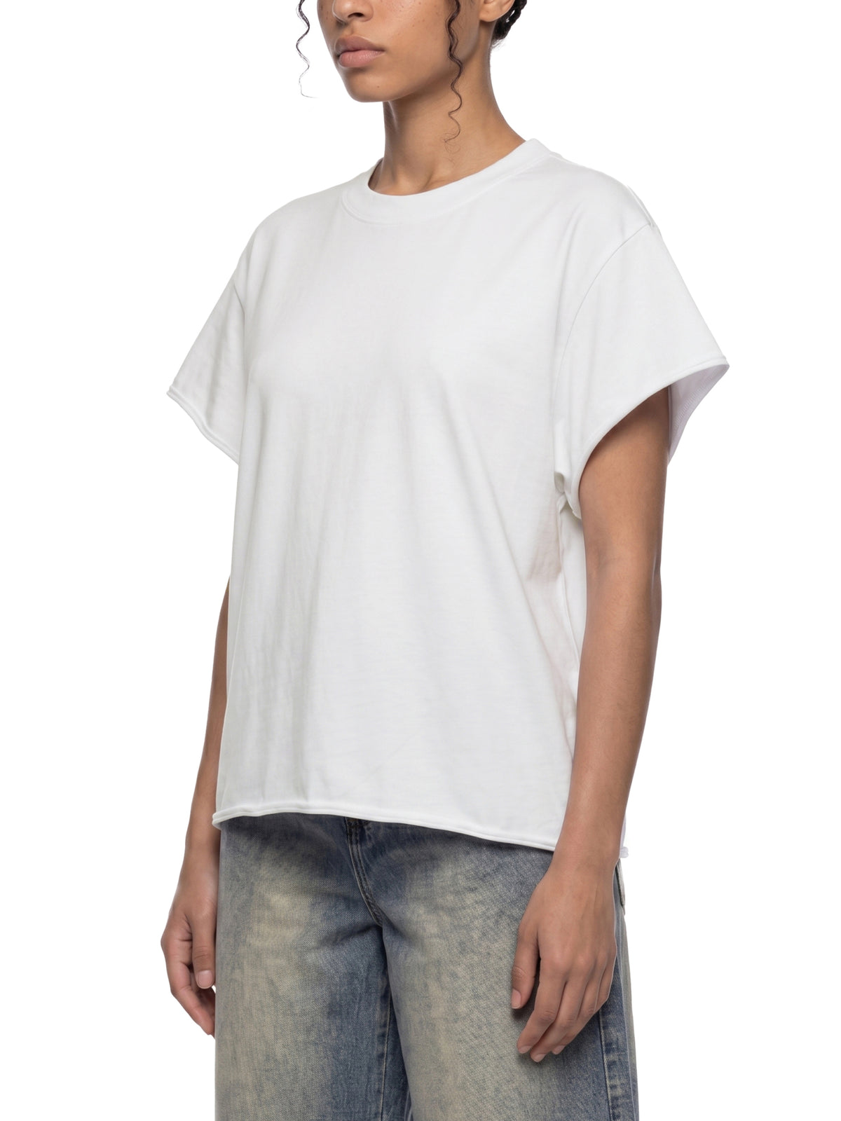 Boxy Raw Edge T-Shirt