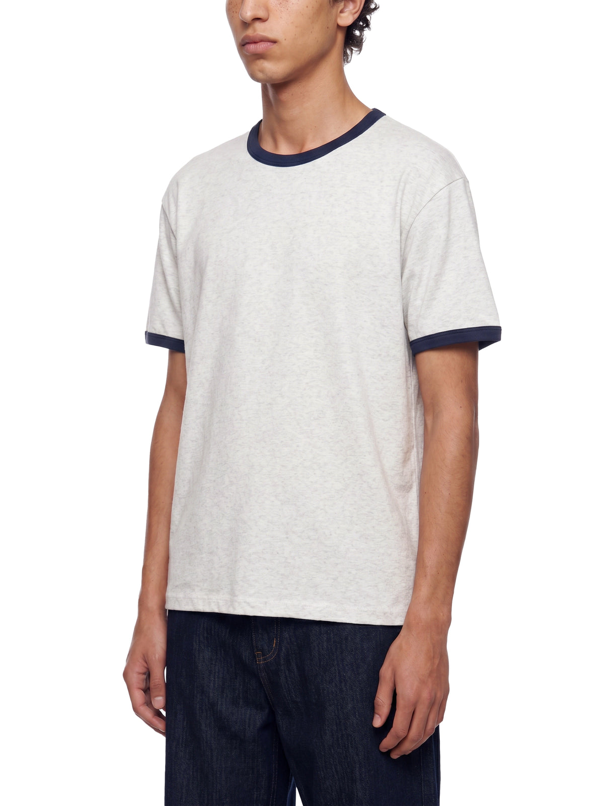 Flower Gray with Royal Blue model men
