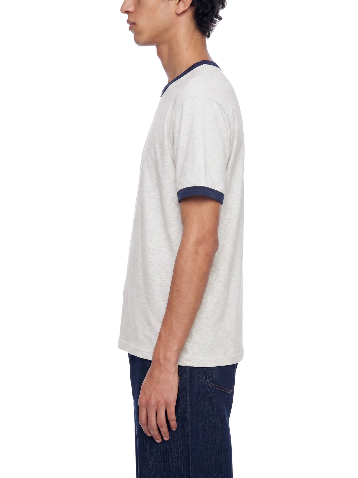 Flower Gray with Royal Blue model men
