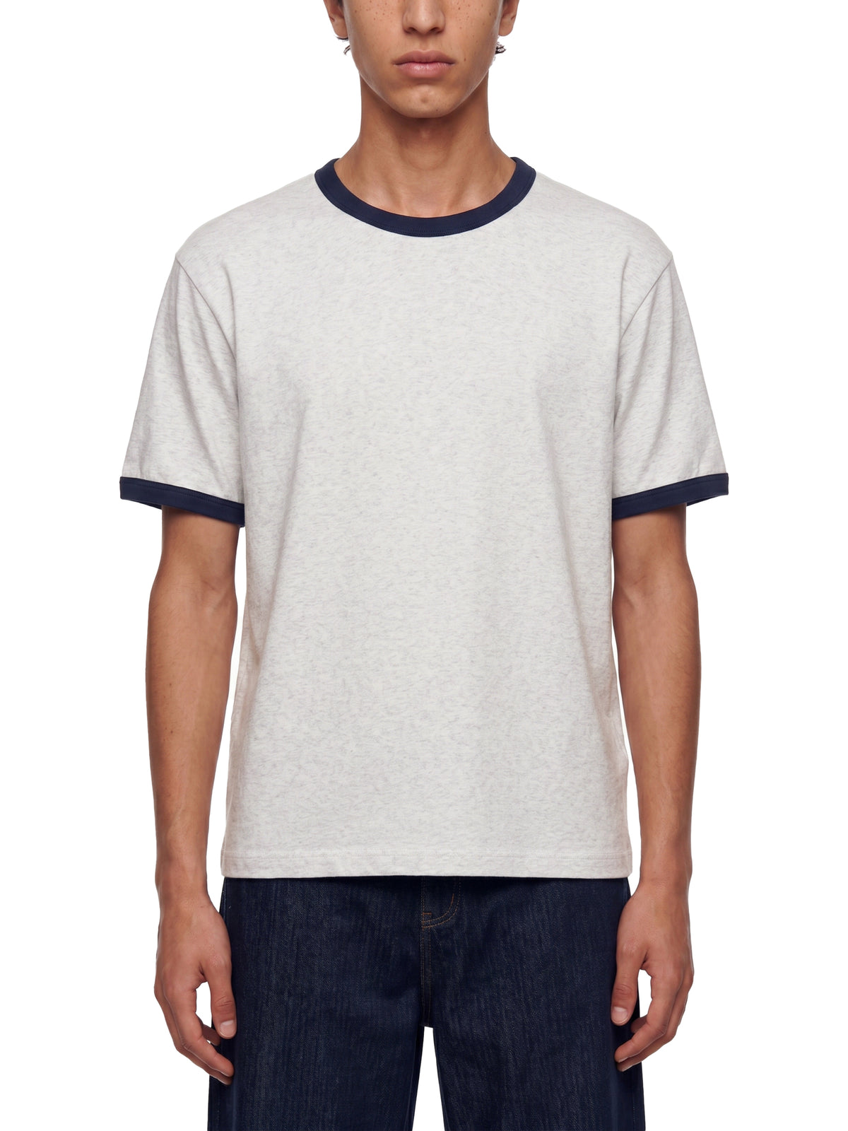 Flower Gray with Royal Blue model men