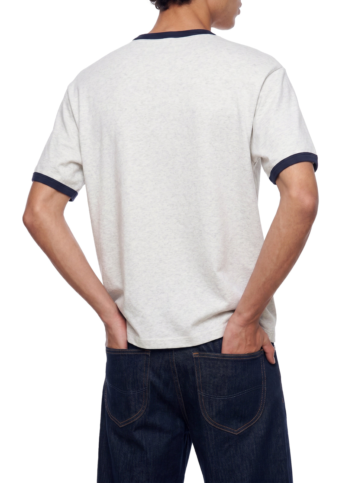Flower Gray with Royal Blue model men