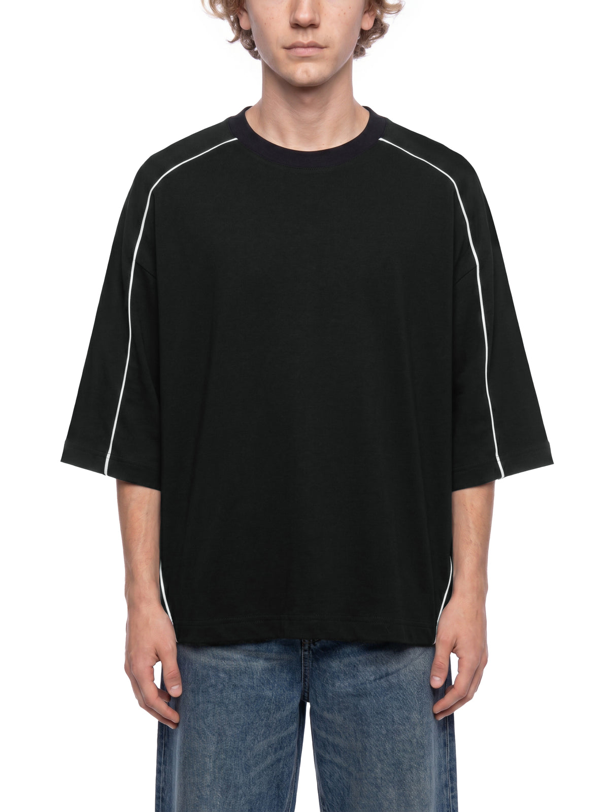 Heavyweight Boxy Piping T-Shirt