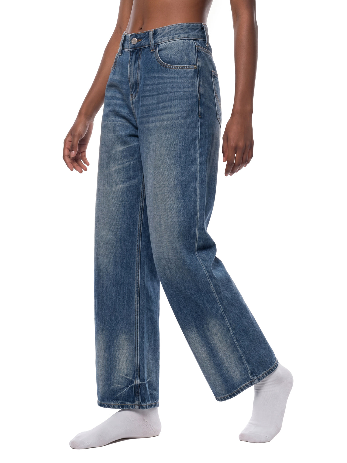 Soft Lyocell Wide Leg Jeans