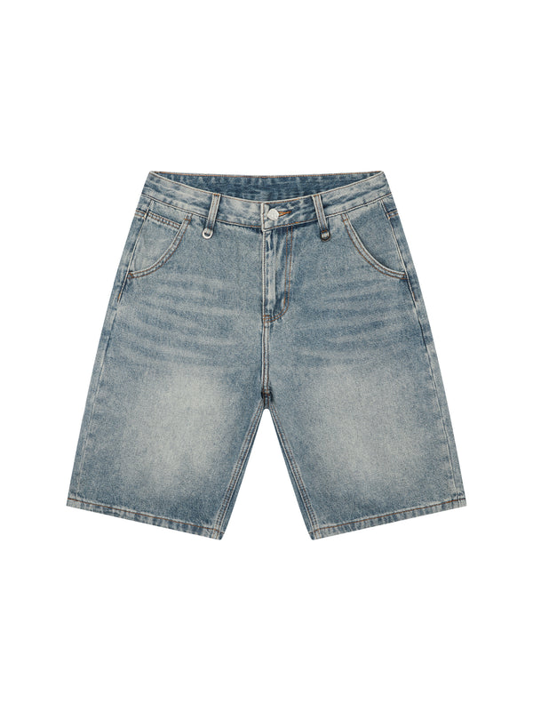 Vintage Wash Denim Shorts
