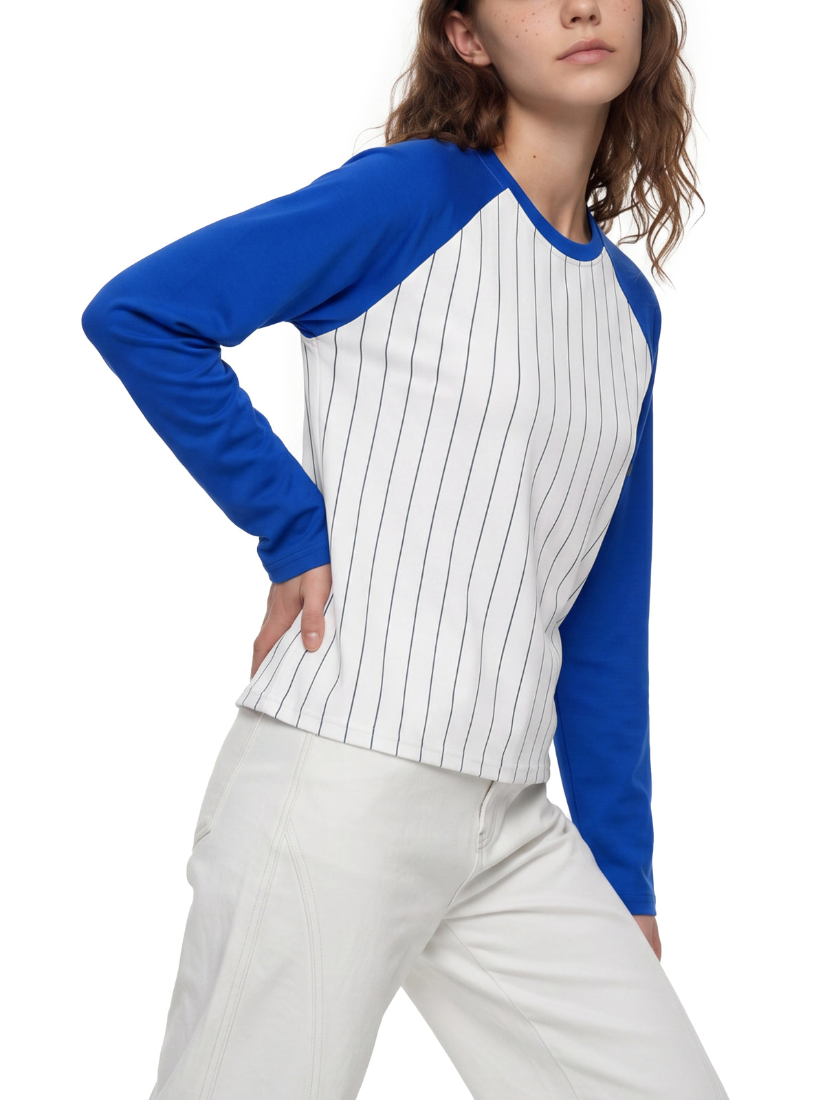 Striped Raglan Long Sleeve T-Shirt