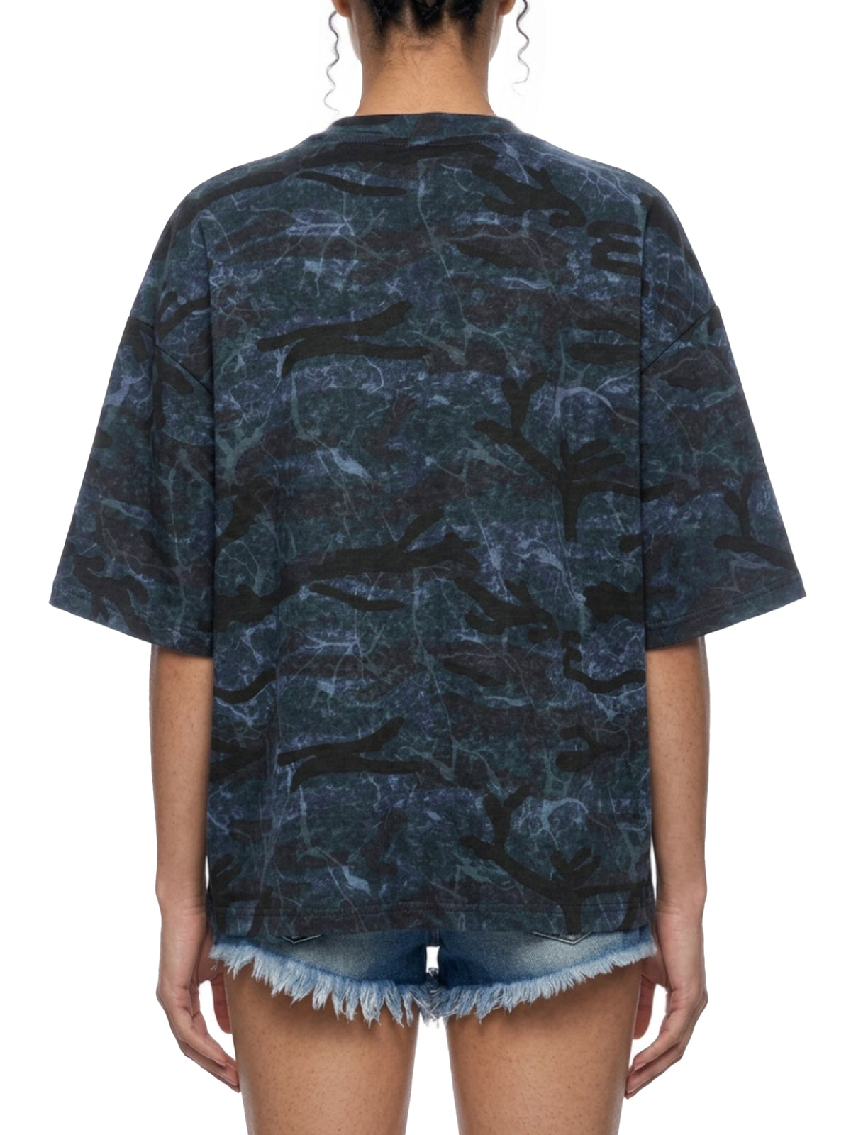 Blue Camo model women