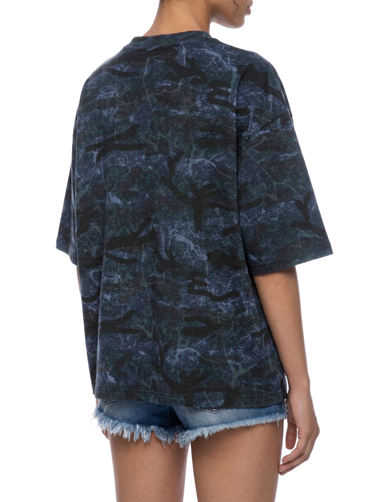 Blue Camo model women